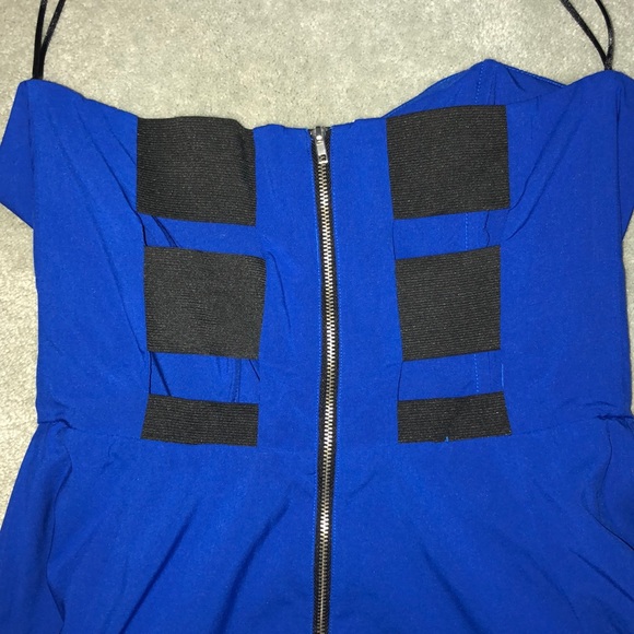 3 FOR $15!!! Francesca’s Electric Blue Strapless Cocktail Dress - Picture 5 of 6